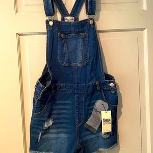 NWT denim overalls